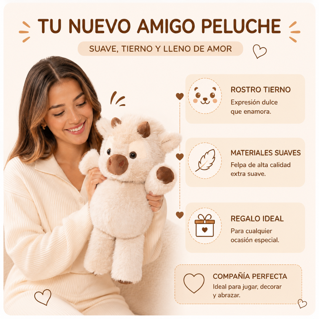 cow bolt peluche de vaquita que corre