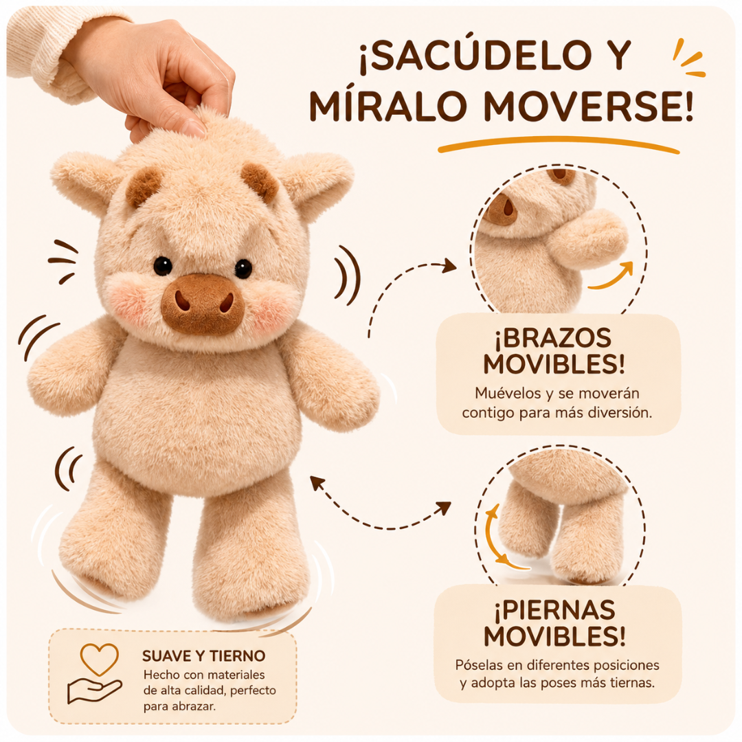 cow bolt peluche de vaquita que corre